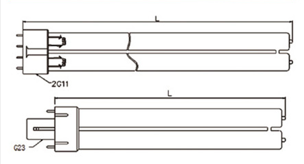 Standard 80W/cm mercury UV lamp